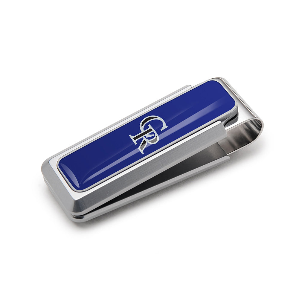 Colorado Rockies logo money clip with urethane coating