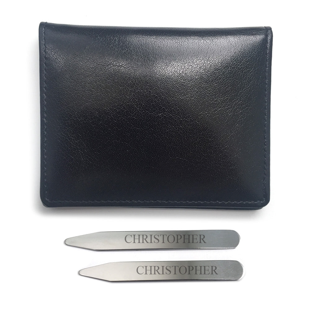 Collar stay set with gift box