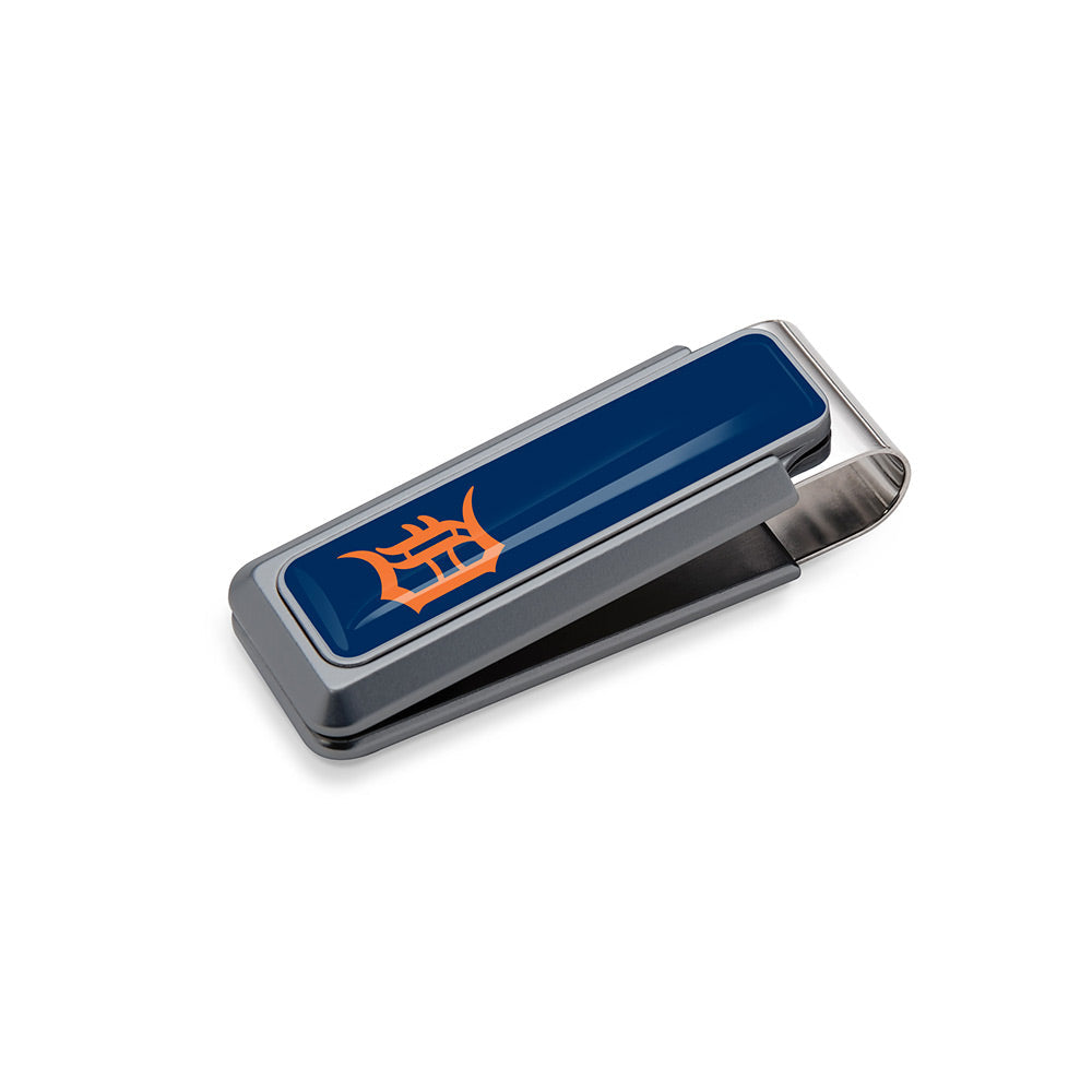 Detroit Tigers logo money clip with urethane coating