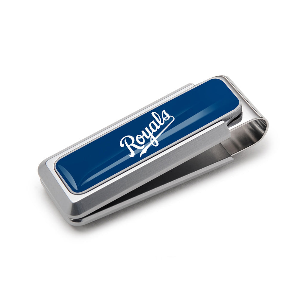 Kansas City Royals logo money clip with urethane coating