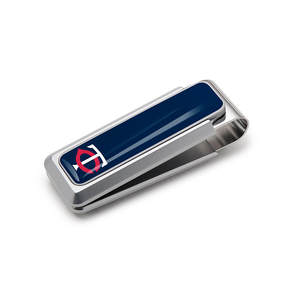 Minnesota Twins logo money clip with urethane coating