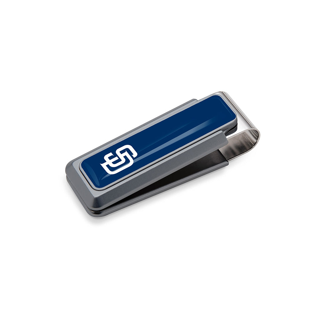 San Diego Padres logo money clip with urethane coating