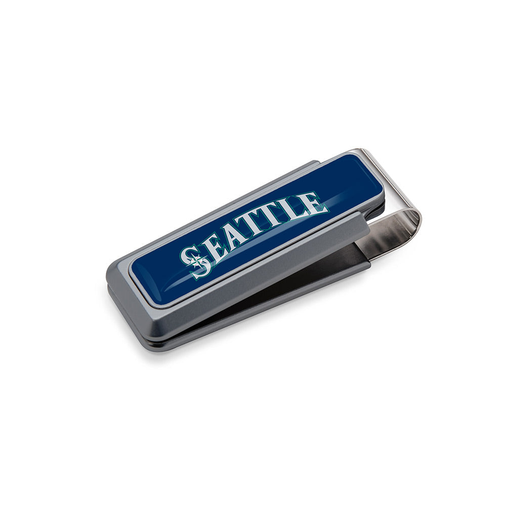 Seattle Mariners logo money clip with urethane coating