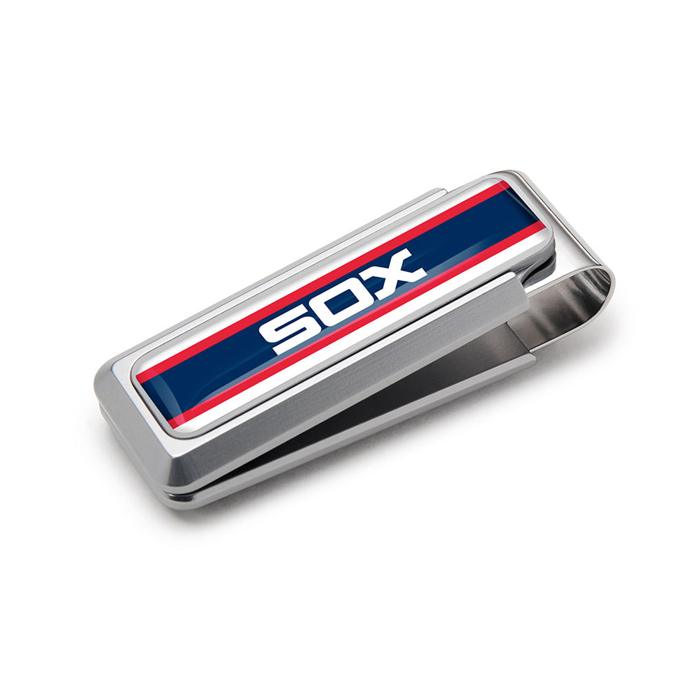 Chicago White Sox logo money clip with urethane coating