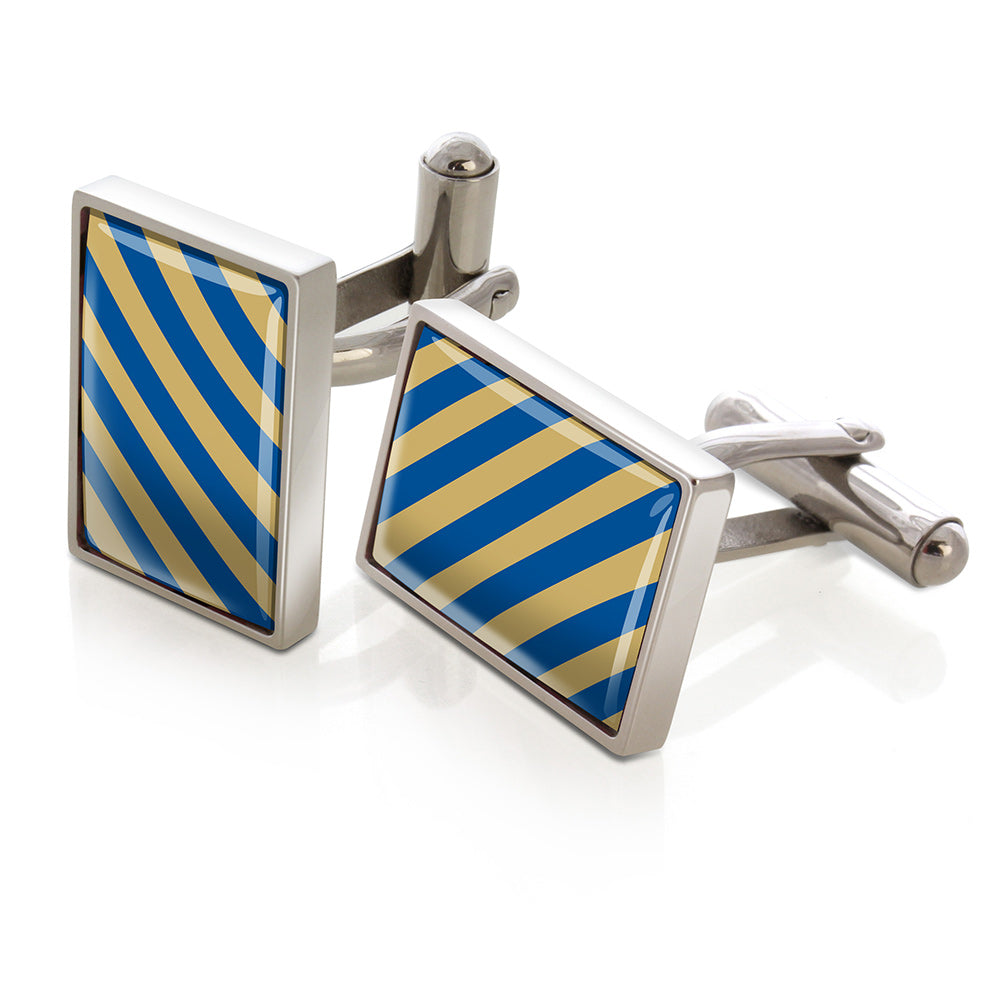 Dark Blue & Gold Inlay Cufflinks