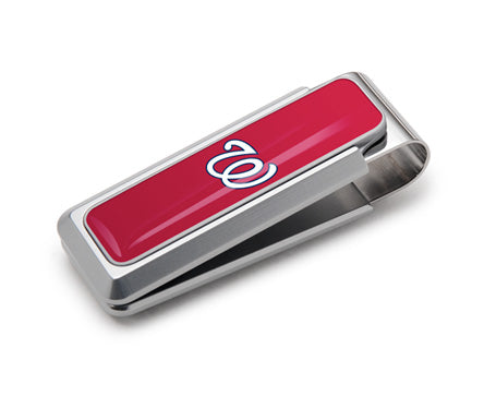 Washington Nationals logo money clip with urethane coating