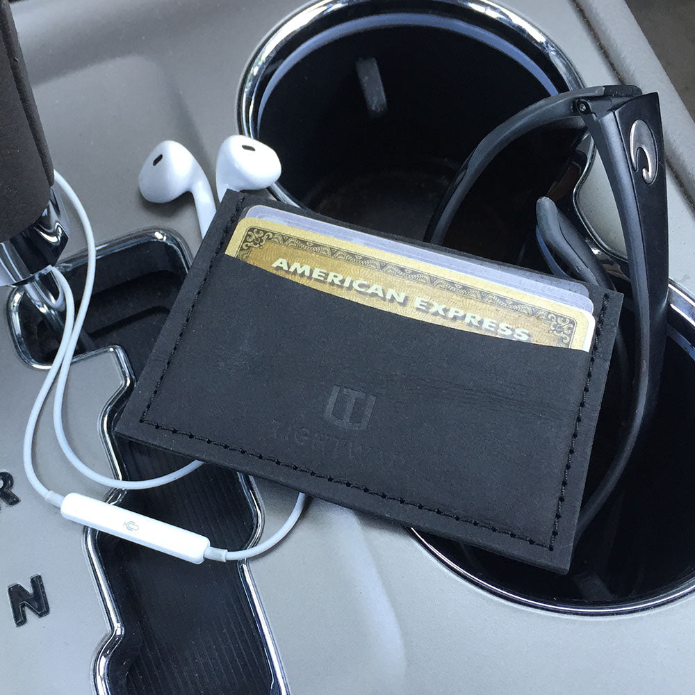 Tightwad horizontal card case in pocket