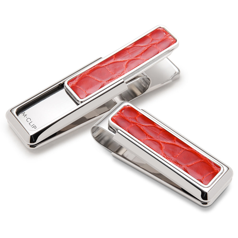 Rodeo Red Alligator Money Clip
