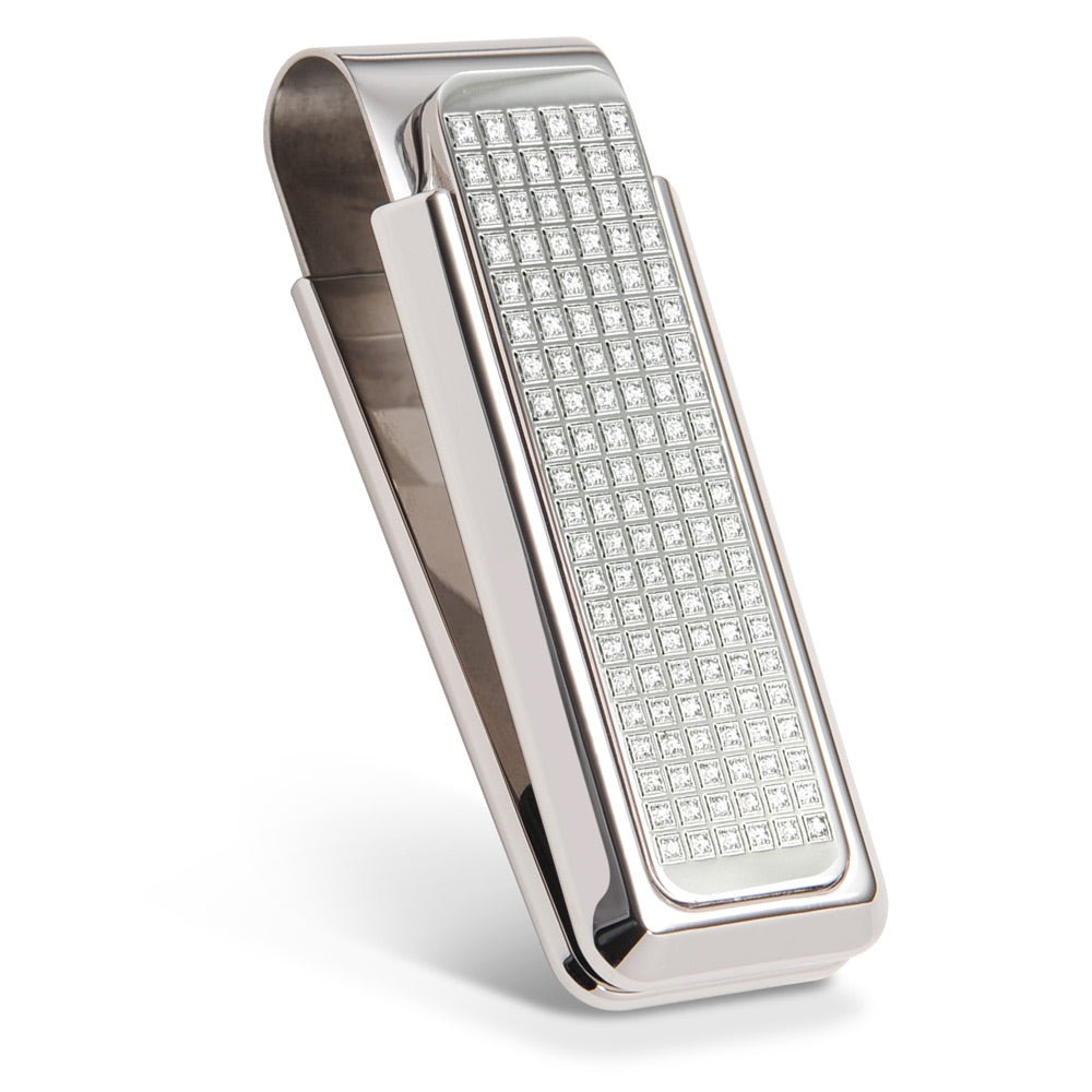 312 diamond money clip vertical detail shot