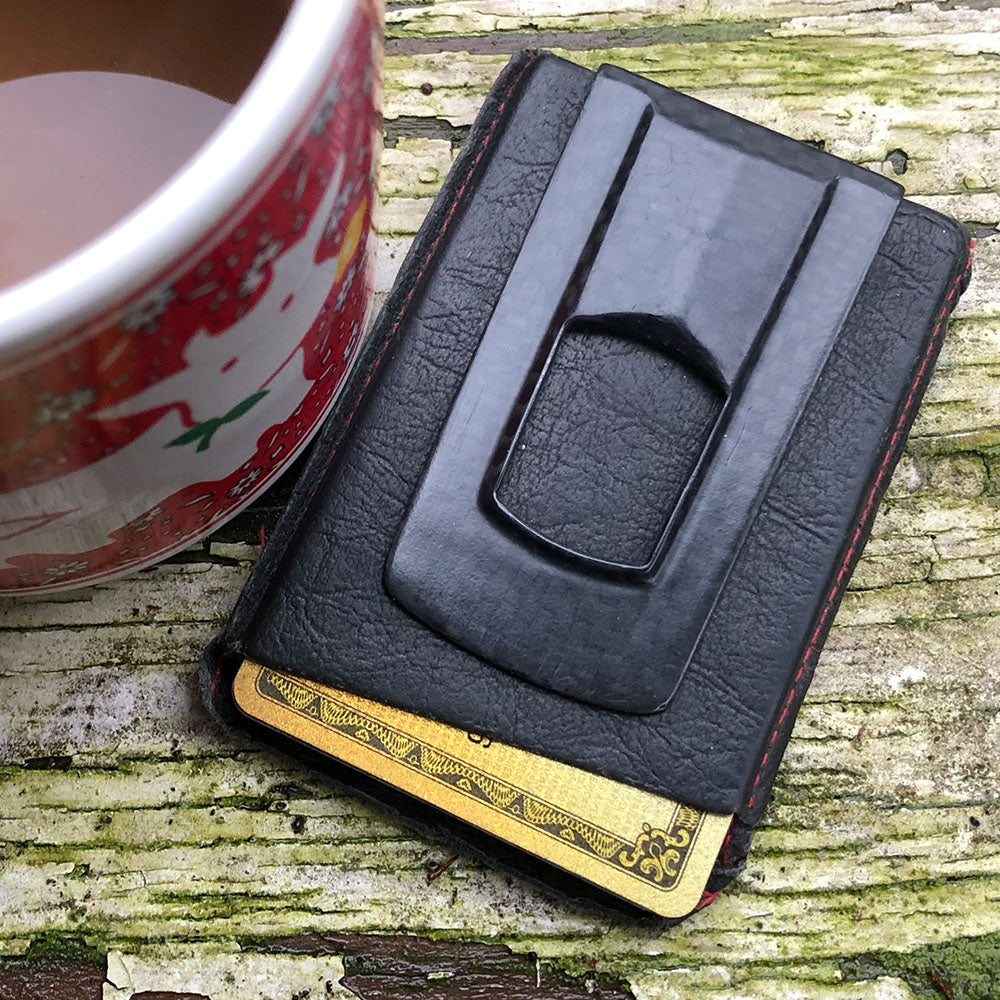 Tightwad vertical card case material detail