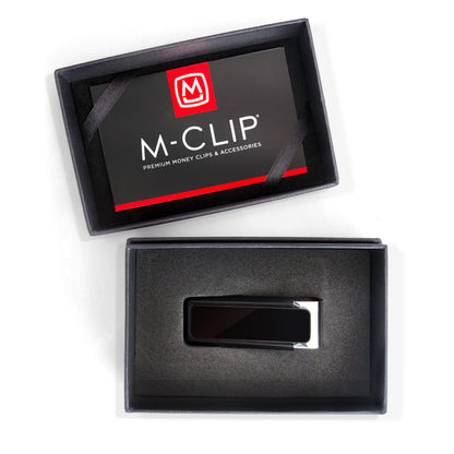 Black Solid Slide Money Clip
