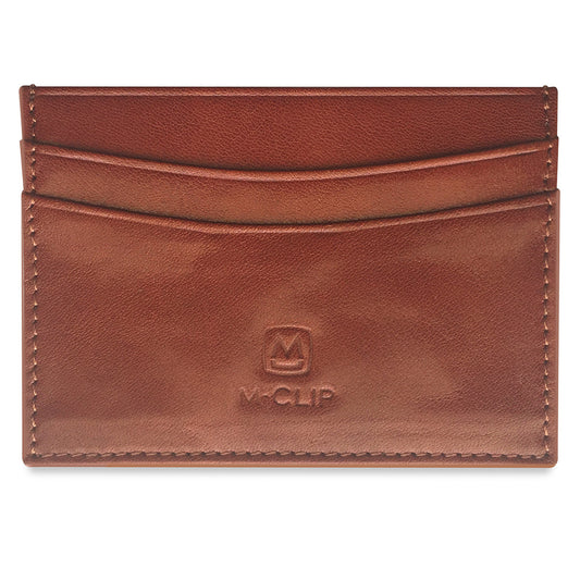Brown Horizontal Leather RFID Case
