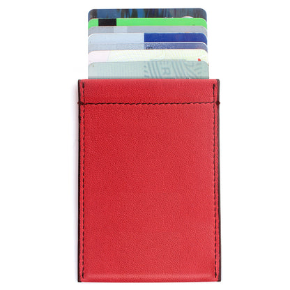 Red Leather RFID Case