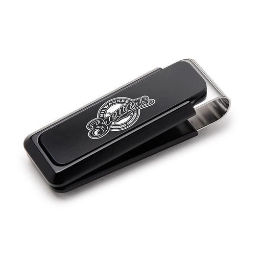 Milwaukee Brewers Black Solid Slide Money Clip