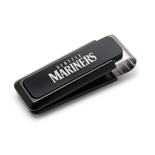 Seattle Mariners Black Solid Slide Money Clip