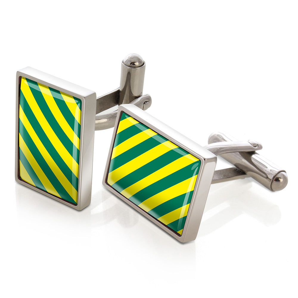 Green & Yellow Inlay Cufflinks