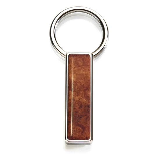Amboyna Burl Wood Key Ring