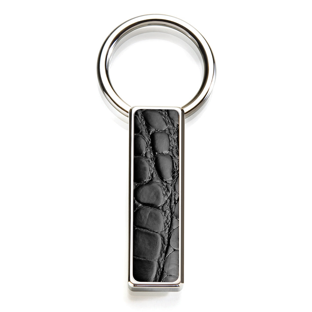 Black Alligator Key Ring