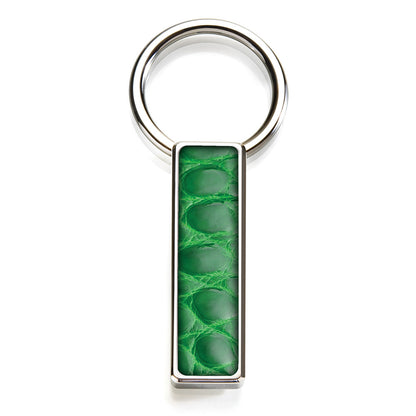 Dark Green Alligator Key Ring