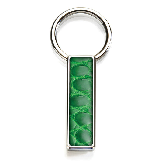 Dark Green Alligator Key Ring