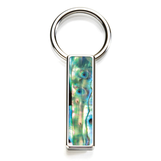 Green Abalone Key Ring