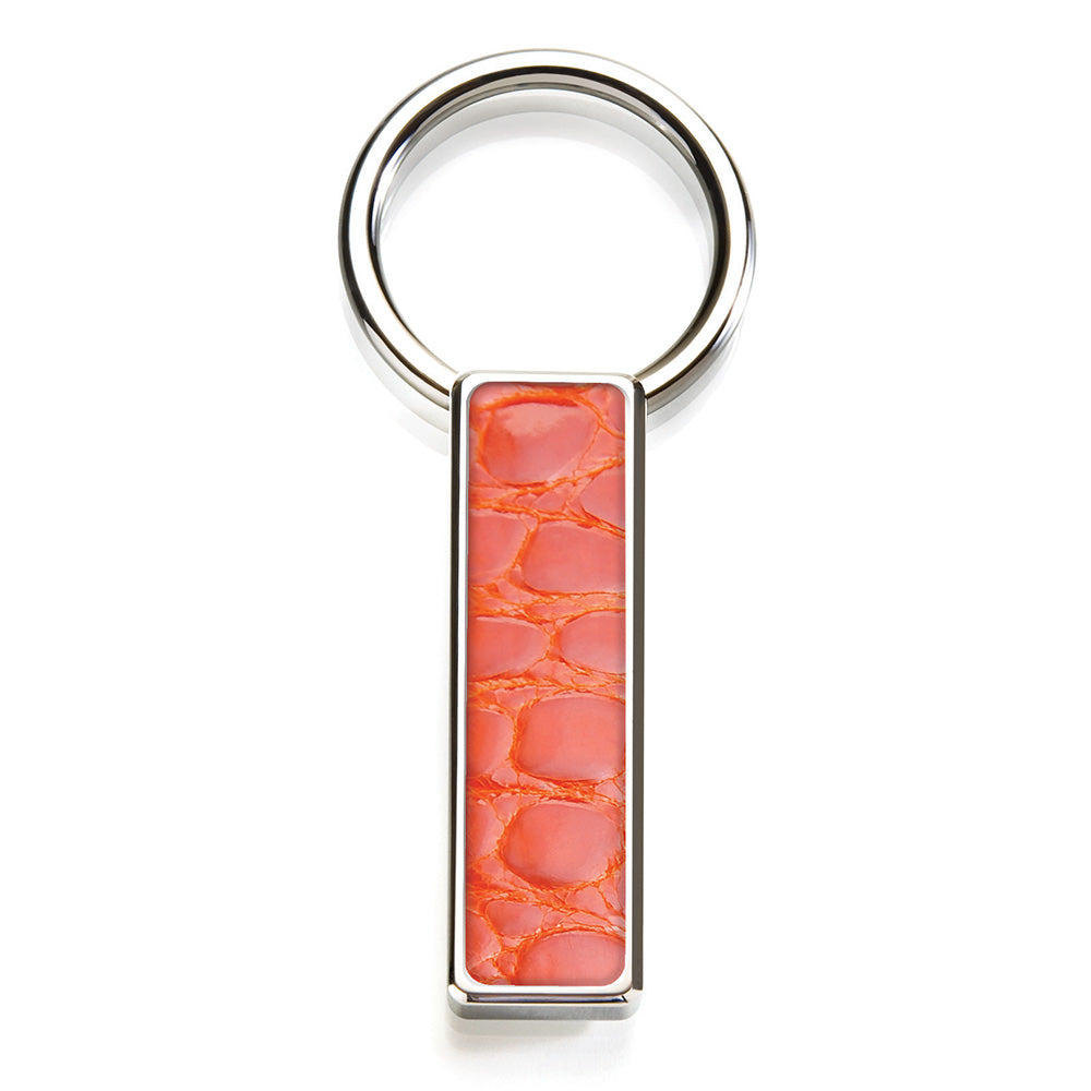Orange Alligator Key Ring