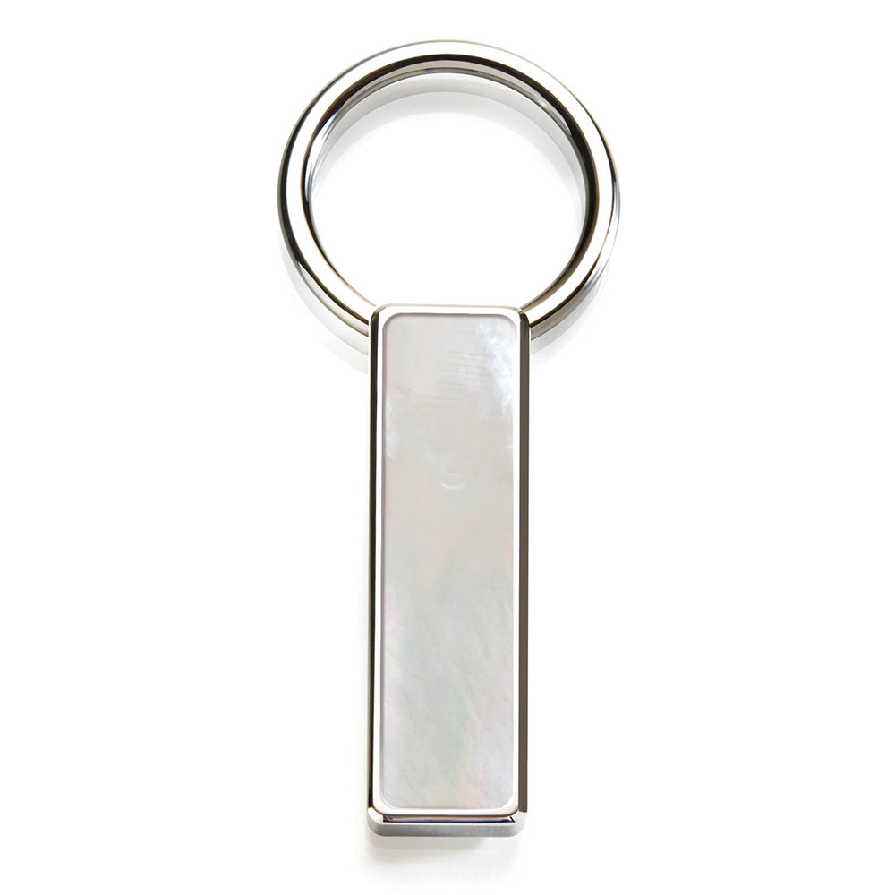 White Mother of Pearl Key Ring