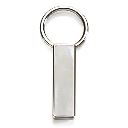 White Mother of Pearl Key Ring
