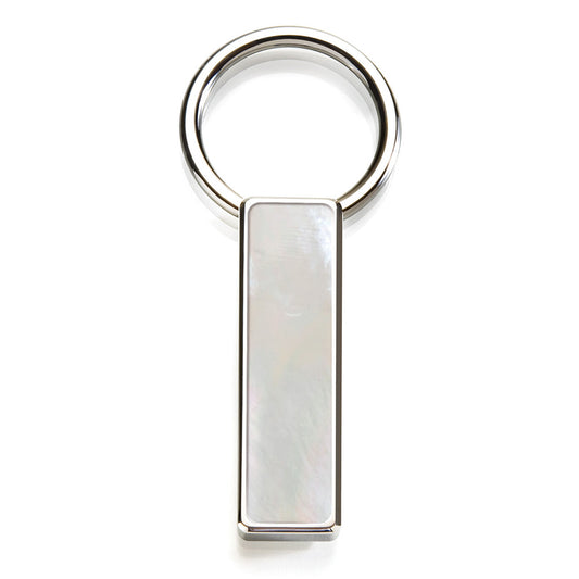White Mother of Pearl Key Ring