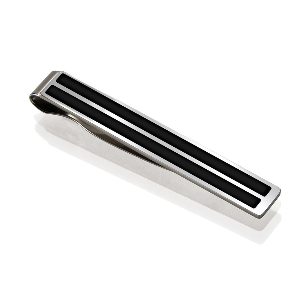 Enamel Inlay Tie Clip