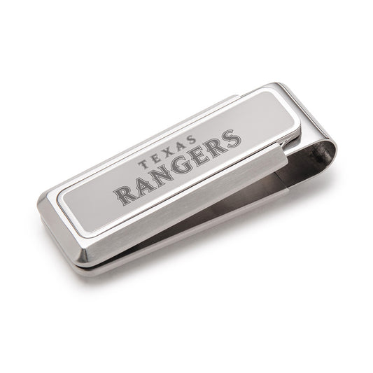 Texas Rangers Stainless Money Clip