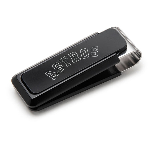 Houston Astros Black Solid Slide Money Clip