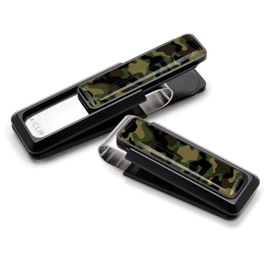 Black With Camo Money Clip