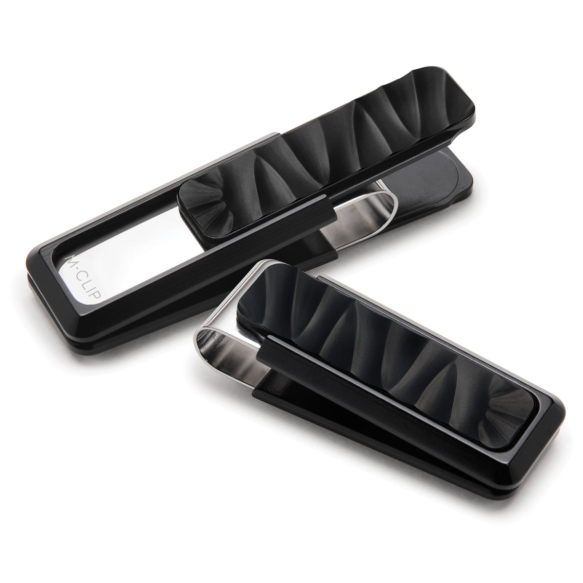 Fossil Pattern Black Money Clip