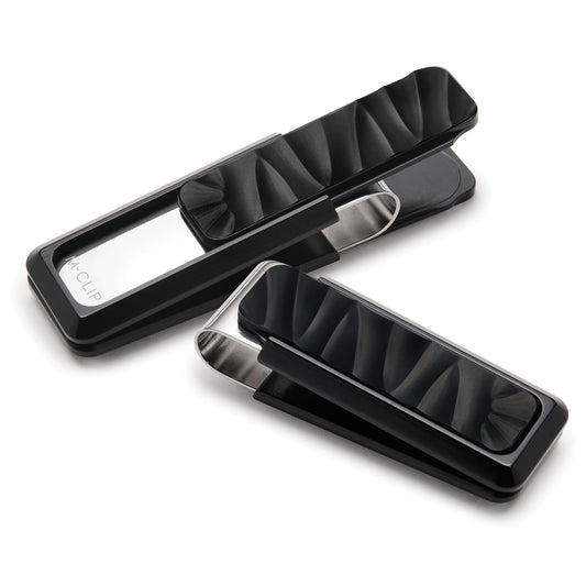 Fossil Pattern Black Money Clip