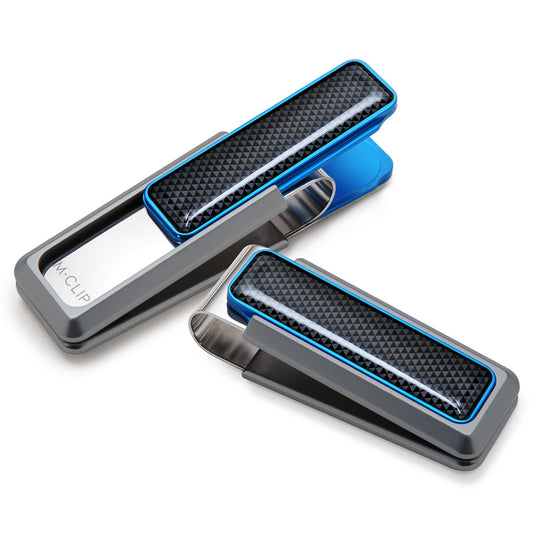 Gray and Blue Aluminum