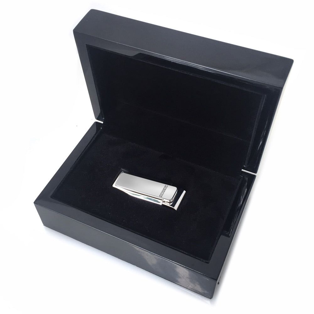 M-Clip money clip holding folded cash and cards
