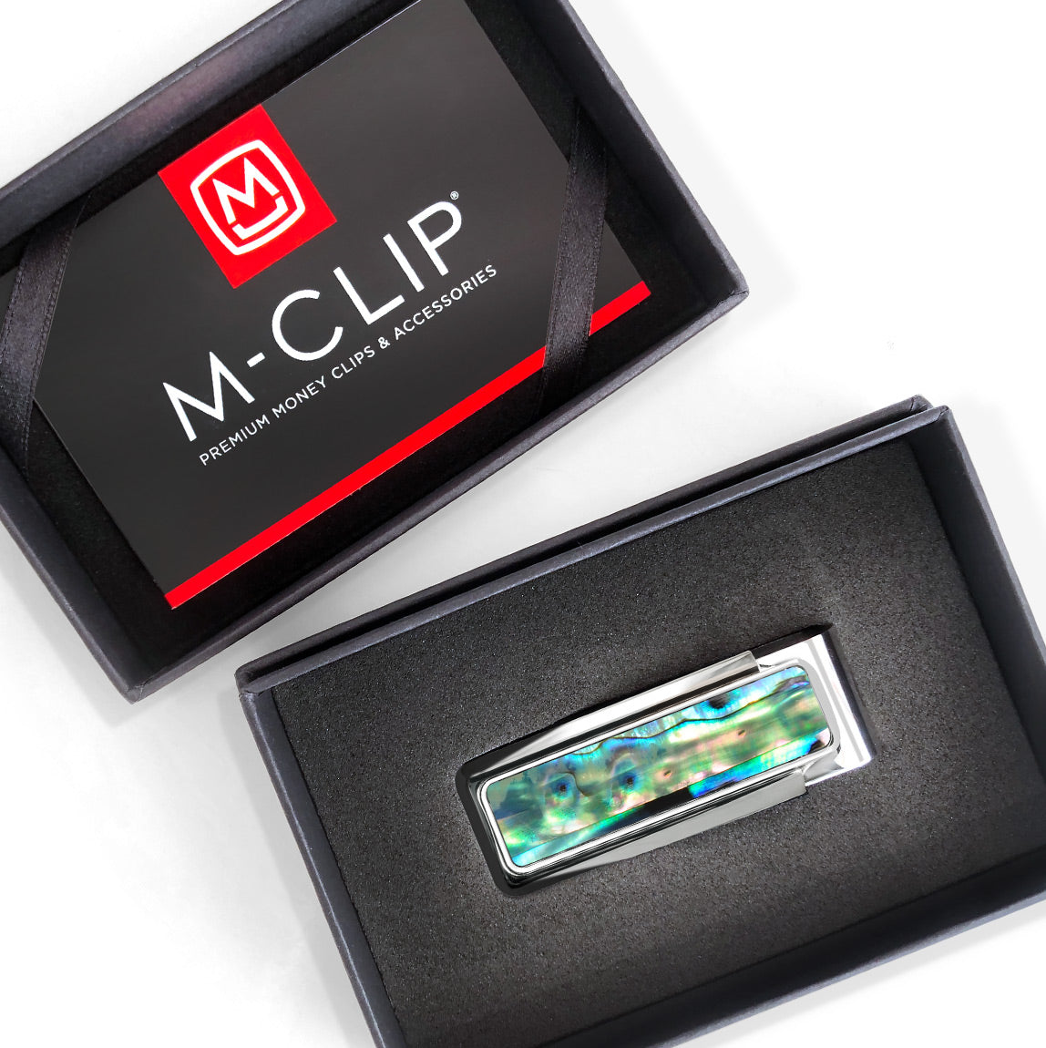 Green Abalone Money Clip