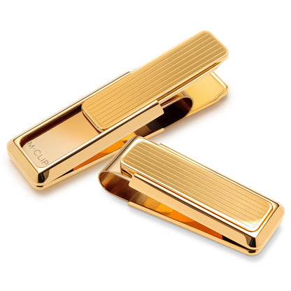 New Yorker Gold Channeled Slide Money Clip