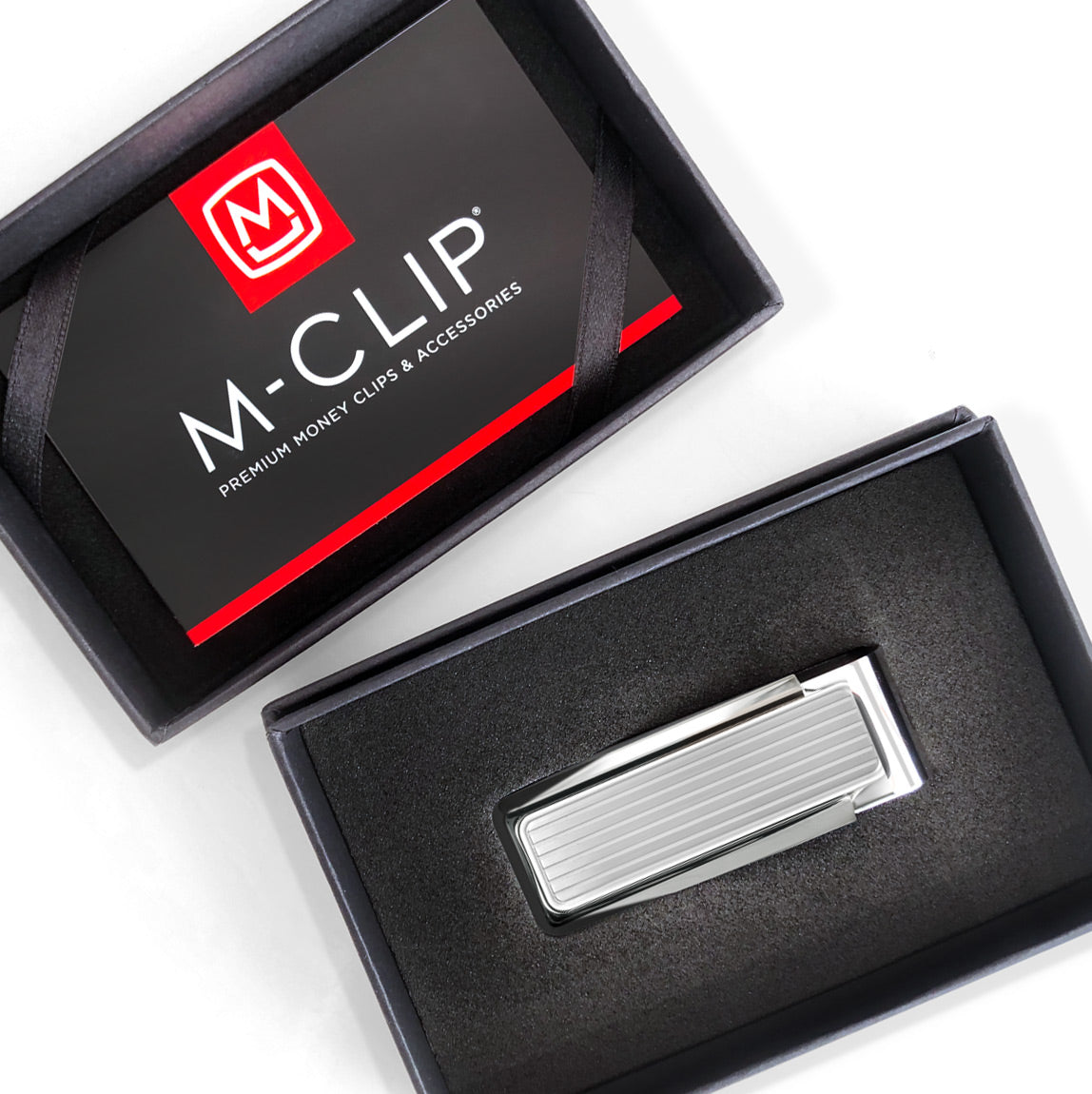 Monterey Rhodium Channeled Slide Money Clip