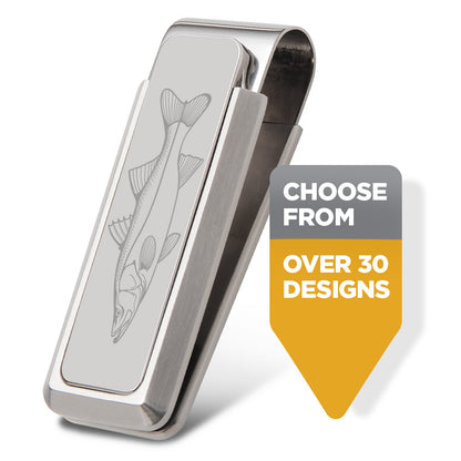 Sportsman Brushed Stainless Steel Money Clip