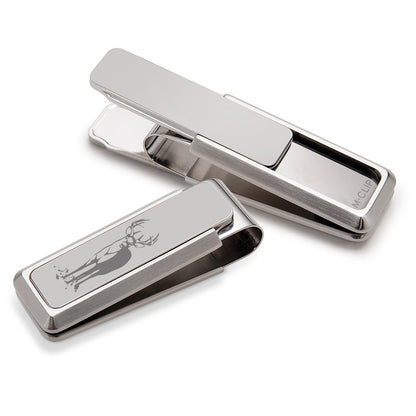 Sportsman Brushed Stainless Steel Money Clip