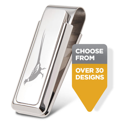 Sportsman Rhodium Plate Money Clip