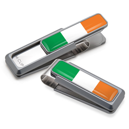 Irish Flag Inlay Money Clip - Green White Orange